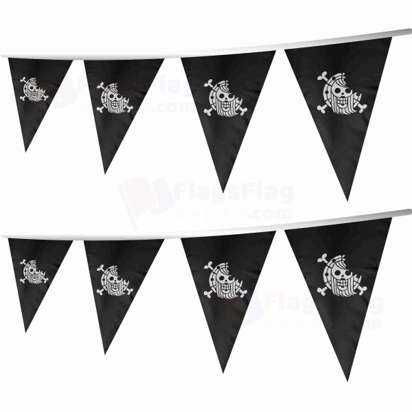 Bonney Pirates Stringed Triangle Flag