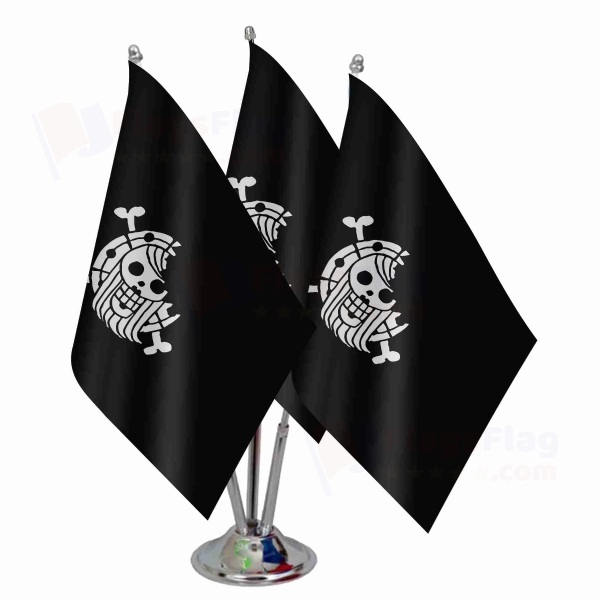 Bonney Pirates Triple Table Flag