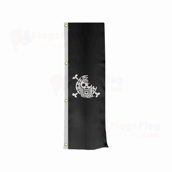 Bonney Pirates Vertically Raised Flags