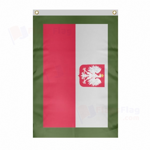 Border Guard Large Size Flag Hanging on Building