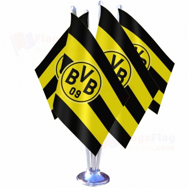 Borussia Dortmund Quadruple Table Flag