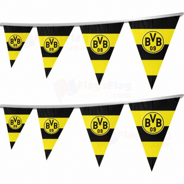 Borussia Dortmund Stringed Triangle Flag