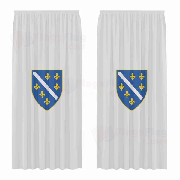 Bosna Hersek 1992 1998 Digital Printed Curtains