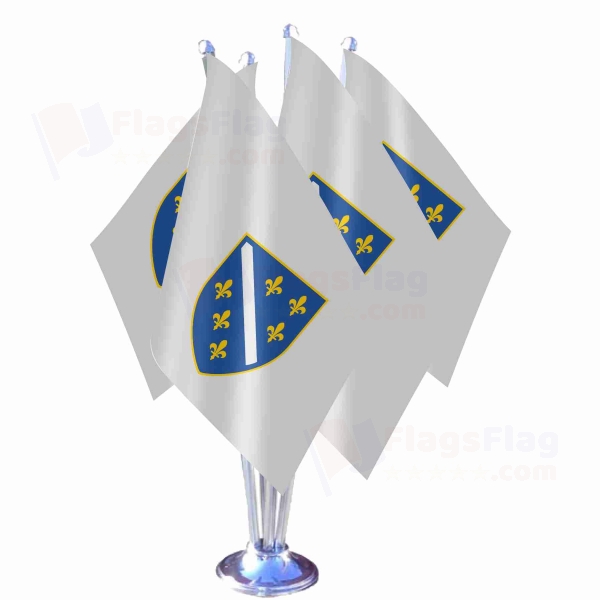 Bosna Hersek 1992 1998 Quadruple Table Flag