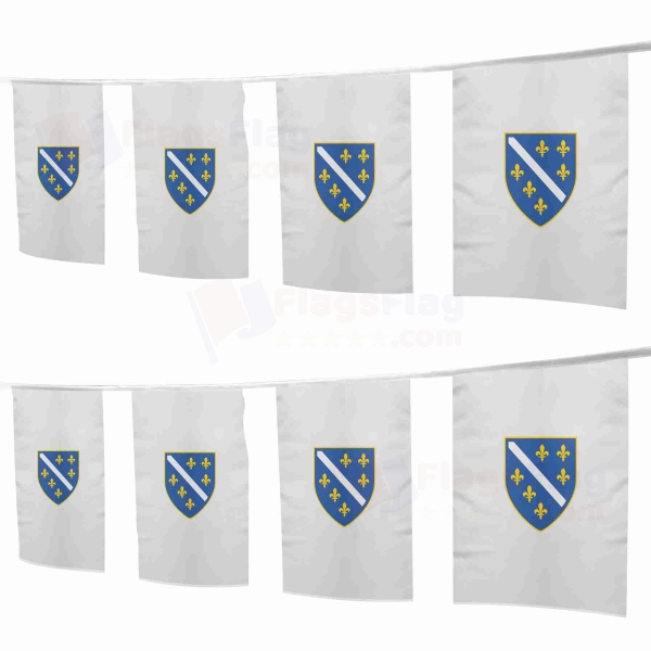 Bosna Hersek 1992 1998 Square String Flags