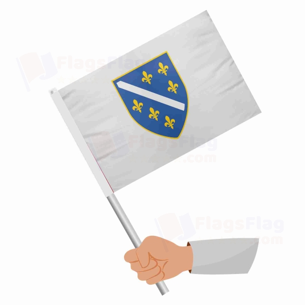 Bosna Hersek 1992 1998 Stick Flag