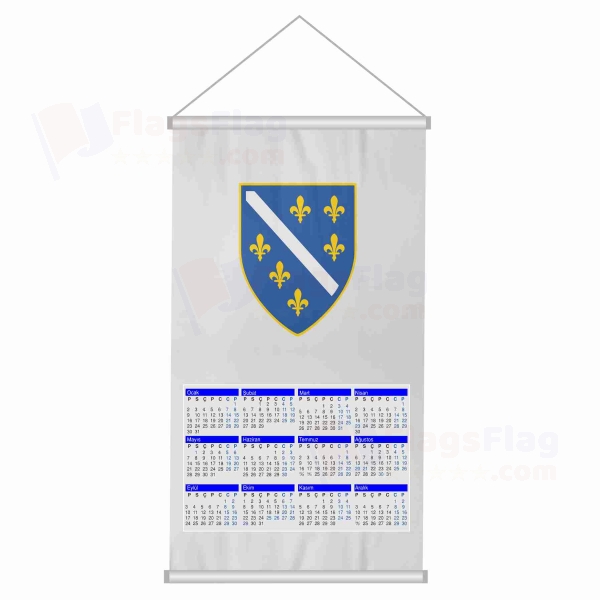 Bosna Hersek 1992 1998 Woven Fabric Digital Printing Calendar
