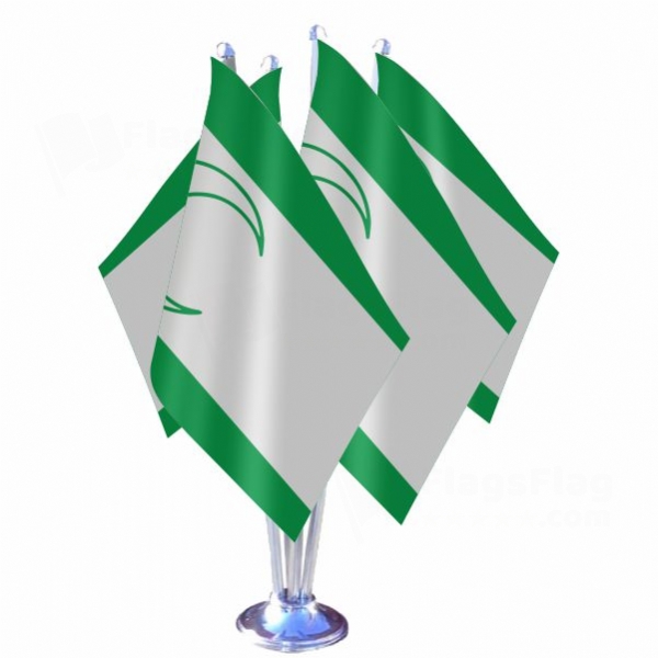 Bosna M�sl�man Quadruple Table Flag