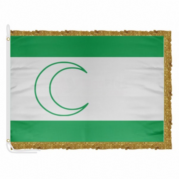 Bosna M�sl�man Satin Office Flag