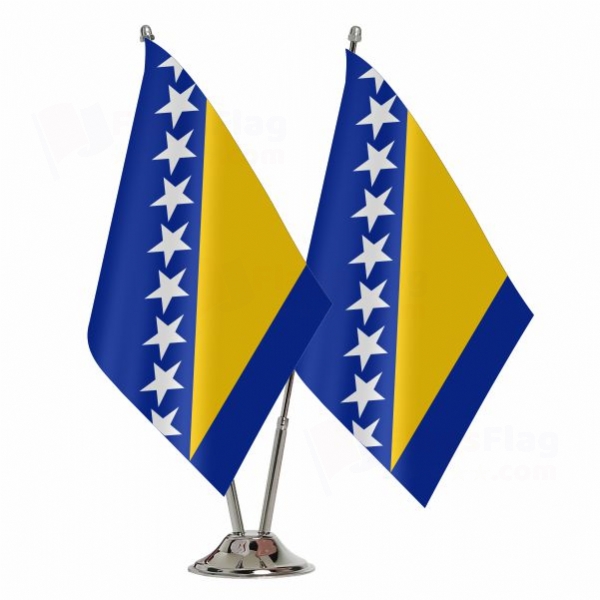 Bosnia and Herzegovina Binary Table Flag