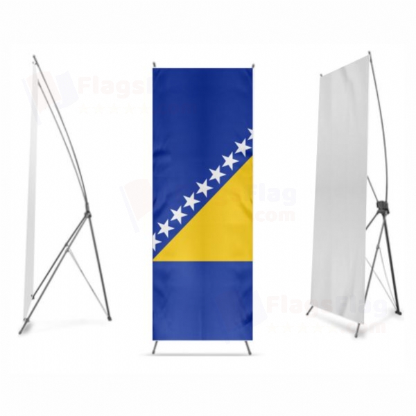Bosnia and Herzegovina Digital Print X Banner