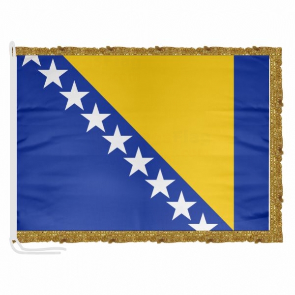 Bosnia and Herzegovina Satin Office Flag