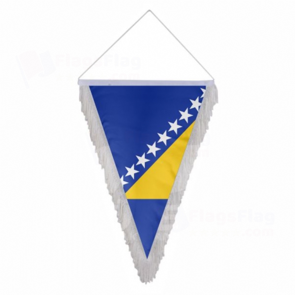 Bosnia and Herzegovina Triangle Fringed Streamers
