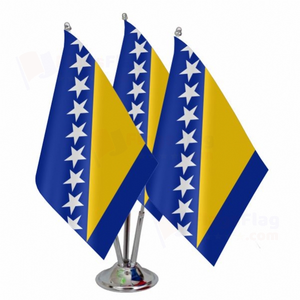 Bosnia and Herzegovina Triple Table Flag