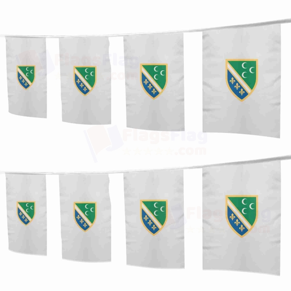 Bosnian Turks Square String Flags