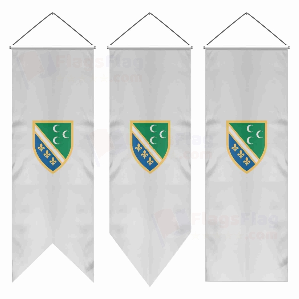 Bosnian Turks Swallowtail Flags