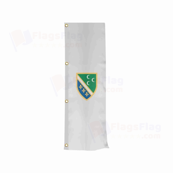 Bosnian Turks Vertically Raised Flags