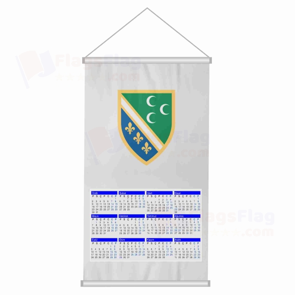 Bosnian Turks Woven Fabric Digital Printing Calendar