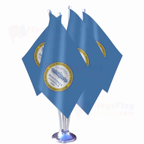 Boston Quadruple Table Flag