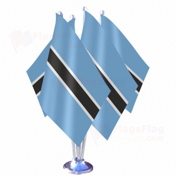 Botswana Quadruple Table Flag