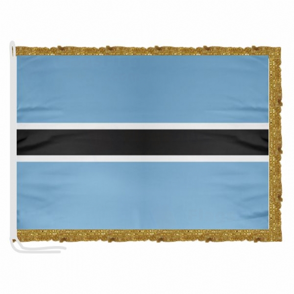 Botswana Satin Office Flag