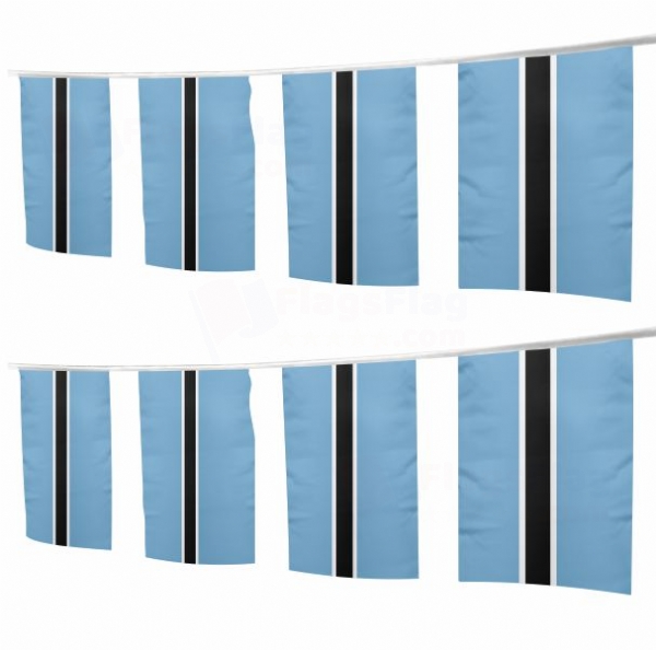 Botswana Square String Flags