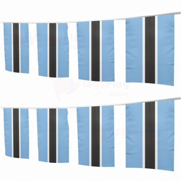 Botswana Square String Flags