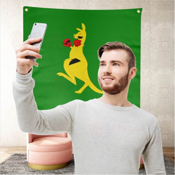 Boxing Kangaroo Background Selfie Shooting Landscapes