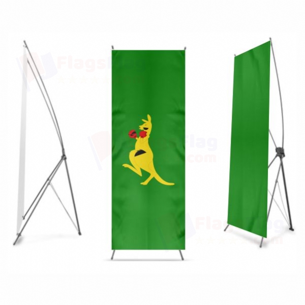 Boxing Kangaroo Digital Print X Banner