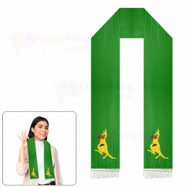 Boxing Kangaroo Scarf Digital Printing