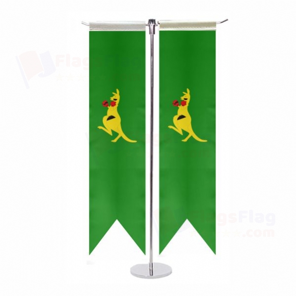 Boxing Kangaroo T Table Flag