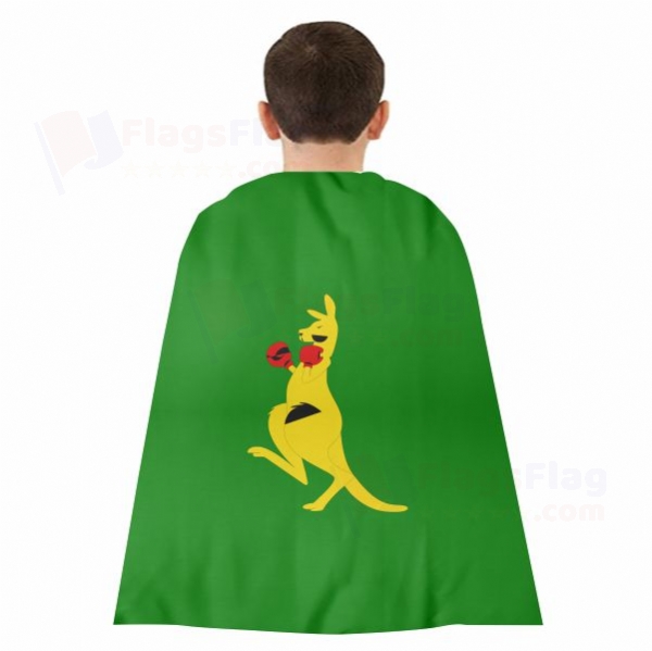 Boxing Kangaroo Woven Fabric Cloak Digital Printing