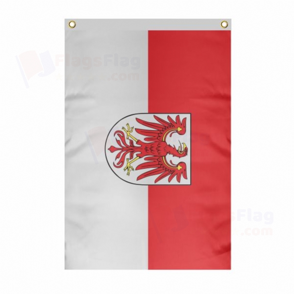 Brandenburg Large Size Flag Hanging on Building