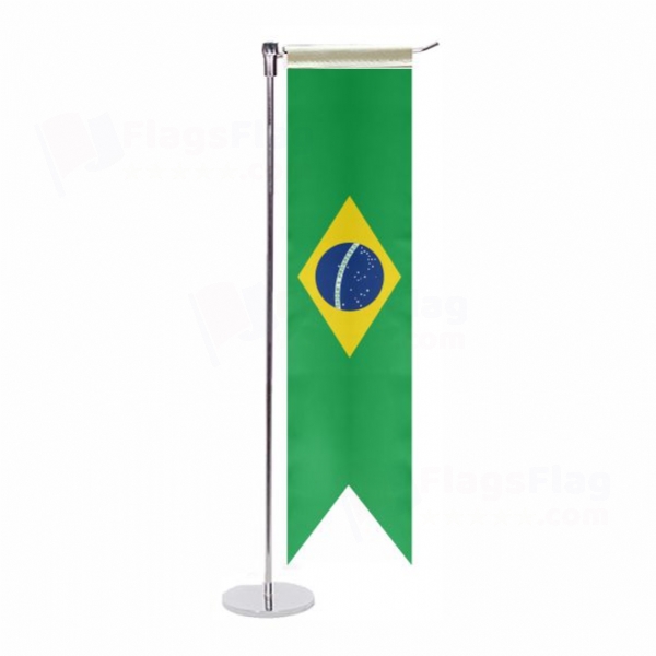 Brazil L Table Flag