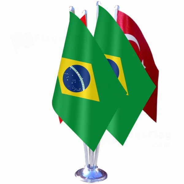 Brazil Quadruple Table Flag