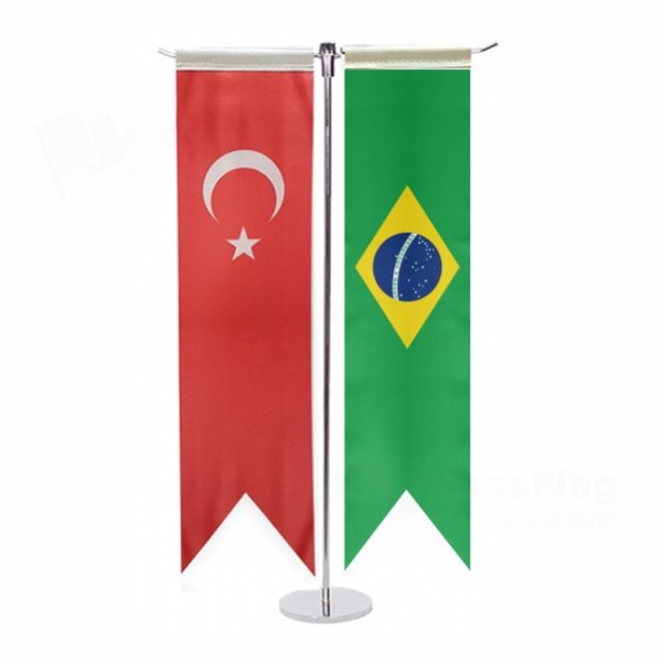 Brazil T Table Flag