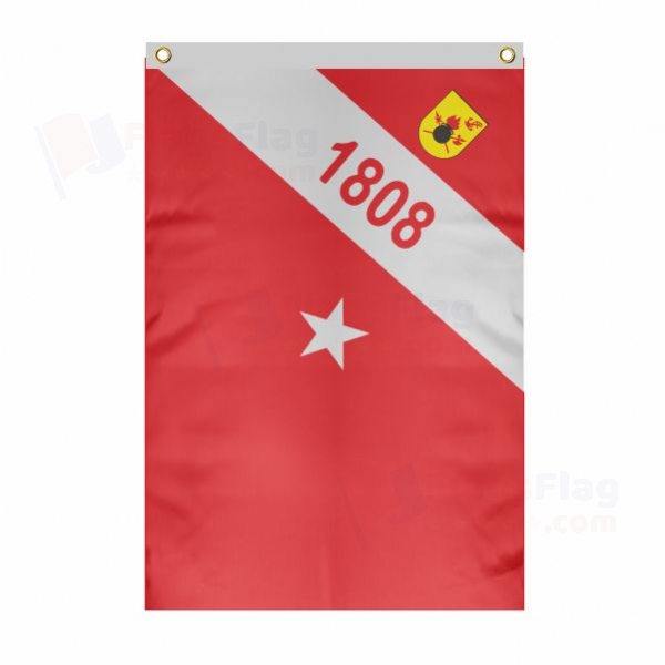 Brazilian Marine Corps Large Size Flag Hanging on Building