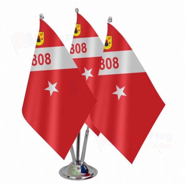 Brazilian Marine Corps Triple Table Flag