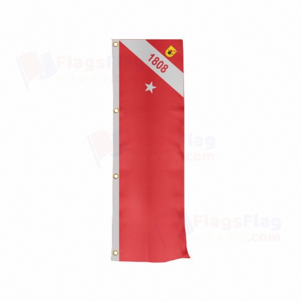 Brazilian Marine Corps Vertically Raised Flags