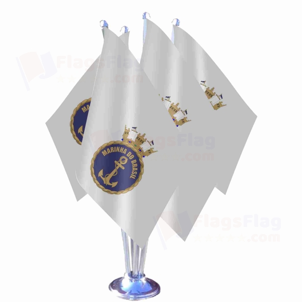 Brazilian Navy Quadruple Table Flag
