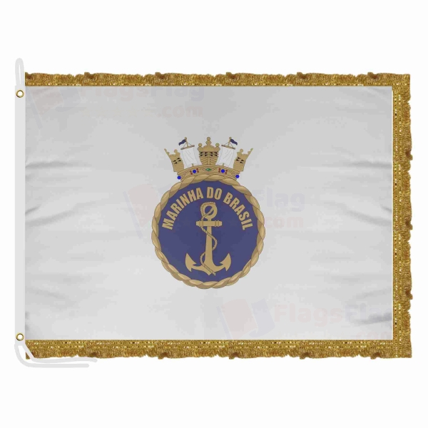 Brazilian Navy Satin Office Flag