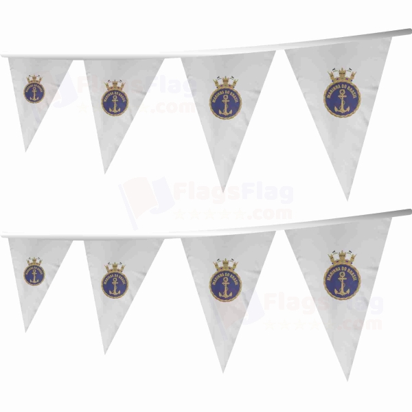 Brazilian Navy Stringed Triangle Flag