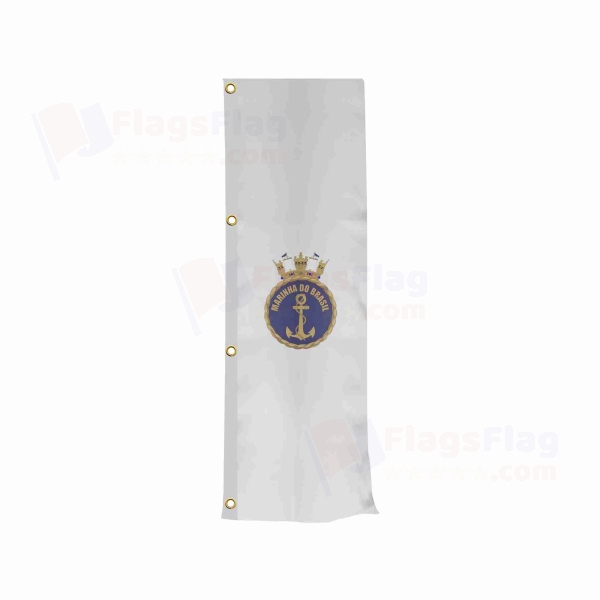 Brazilian Navy Vertically Raised Flags