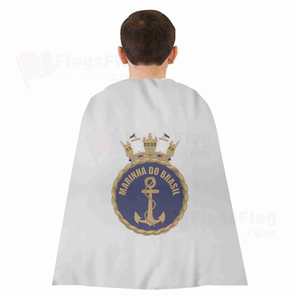 Brazilian Navy Woven Fabric Cloak Digital Printing