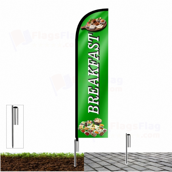 Breakfast Beach Flags