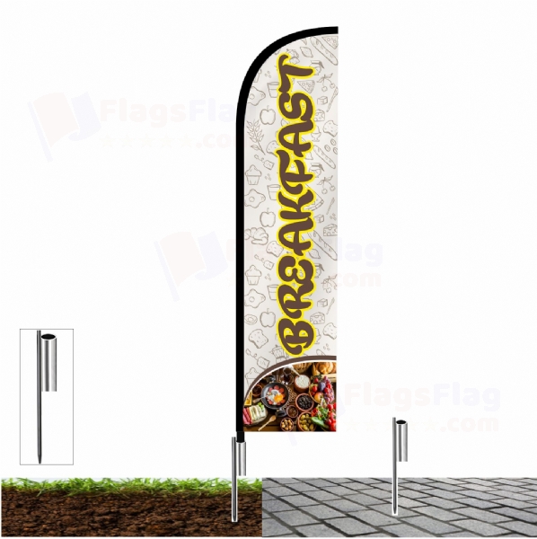 Breakfast Custom Design Flag Breakfast Custom Flags