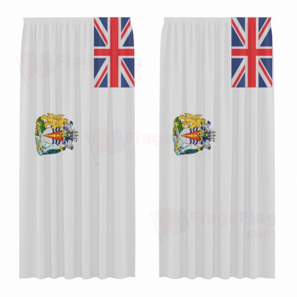 British Antarctic Territory Digital Printed Curtains