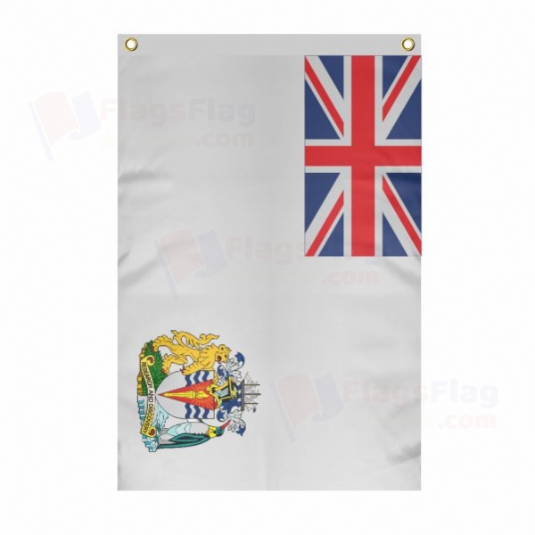 British Antarctic Territory Large Size Flag Hanging on Building