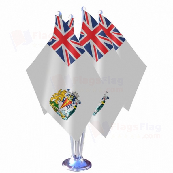 British Antarctic Territory Quadruple Table Flag