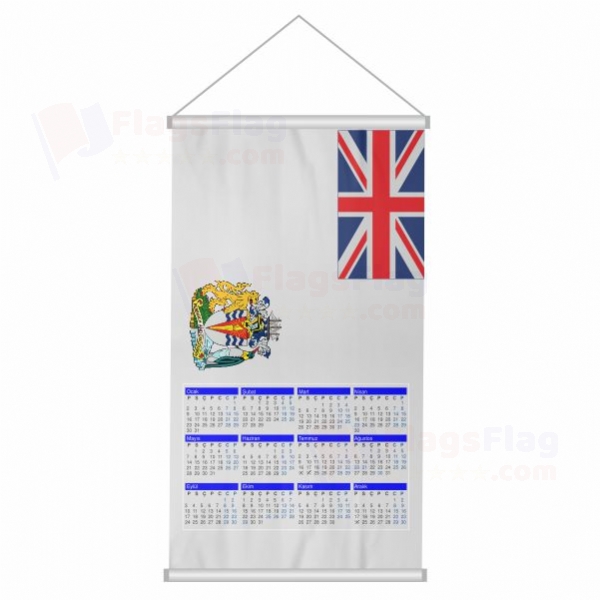 British Antarctic Territory Woven Fabric Digital Printing Calendar